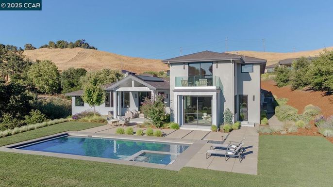 Exterior, Pool, Solar Panels