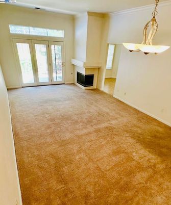 Empty room, Fireplace, Interior
