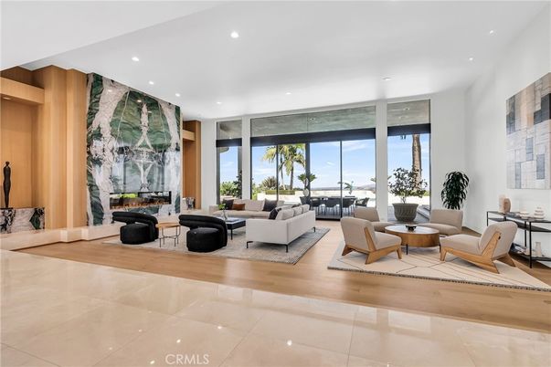 Interior, Living room, Recessed Lighting, Water, Wood Texture Flooring