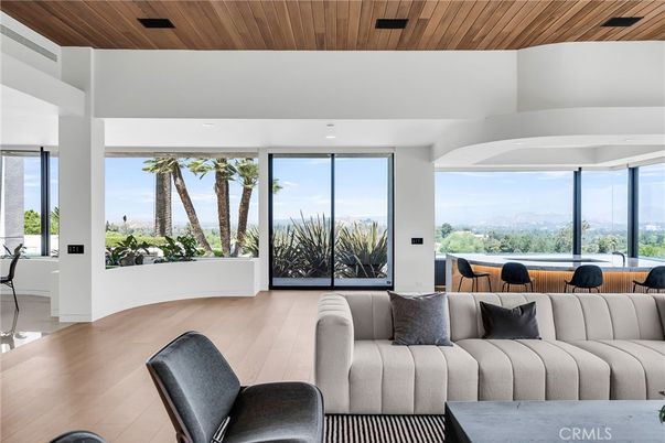Interior, Living room, Recessed Lighting, Wooden Ceilings, Wood Texture Flooring