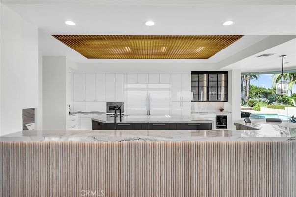 Interior, Kitchen, Recessed Lighting, Stainless Steel Appliances, Wooden Ceilings