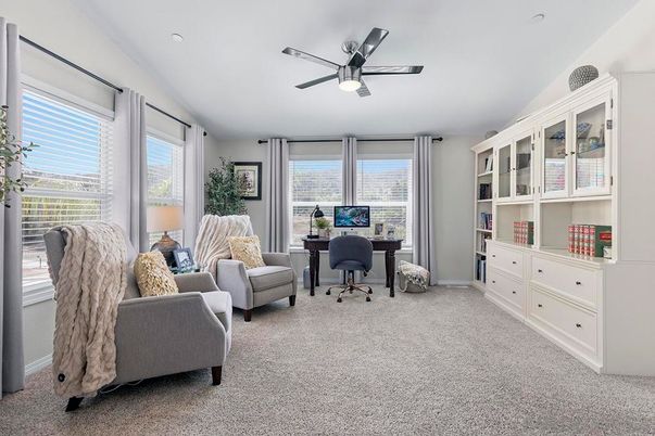 Home Office, Interior, Recessed Lighting