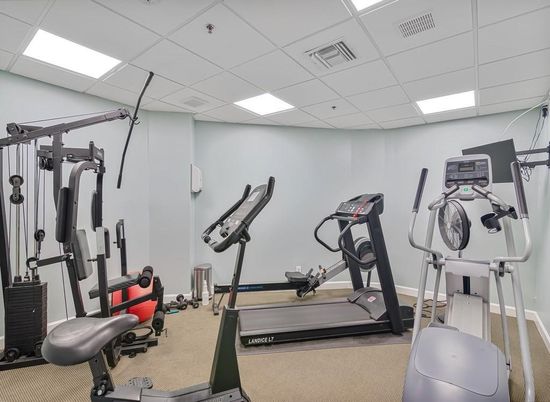Fitness Equipment, Interior, Recessed Lighting