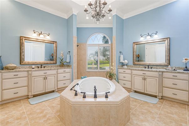 Bathroom, Chandelier, Dual Sink Vanities, Interior