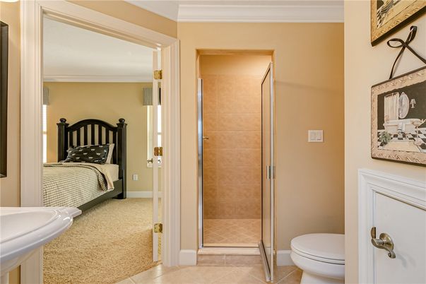 Bathroom, Bedroom, Glass Shower, Interior