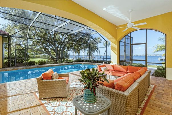 Glass Ceilings, Interior, Living room, Pool, Recessed Lighting, Sun Room, Water