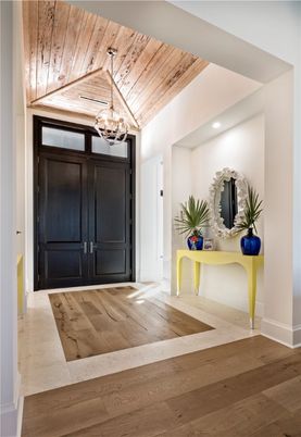 Interior, Pendant Lights, Recessed Lighting, Wooden Ceilings, Wood Texture Flooring
