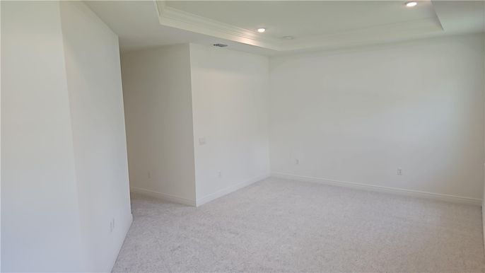 Empty room, Interior, Recessed Lighting