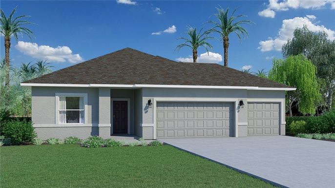Attached, Exterior, Facade, Ranch