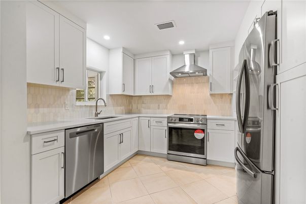 Interior, Kitchen, Recessed Lighting, Stainless Steel Appliances
