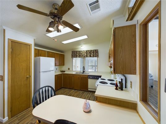 Interior, Kitchen, Wood Texture Flooring