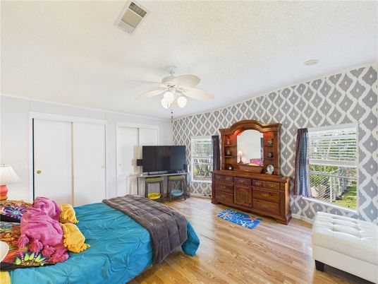 Bedroom, Interior, Wood Texture Flooring