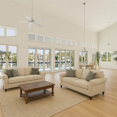 Dining room, Interior, Living room, Pendant Lights, Wood Texture Flooring