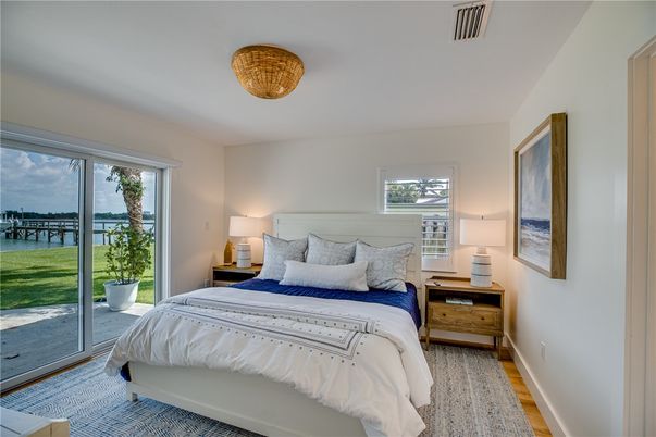 Bedroom, Interior, Water, Wood Texture Flooring