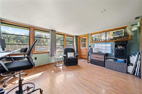 Home Office, Interior, Wood Texture Flooring