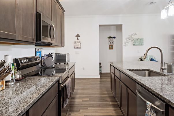 Interior, Kitchen, Wood Texture Flooring