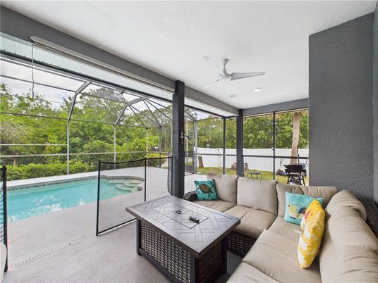 Glass Ceilings, Interior, Living room, Pool, Recessed Lighting, Sun Room