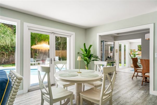Dining room, Interior, Wood Texture Flooring