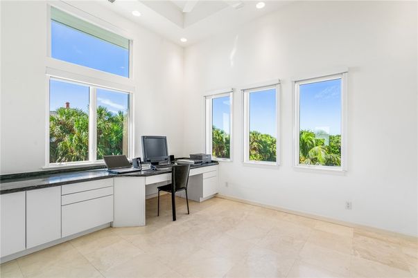 Home Office, Interior, Recessed Lighting