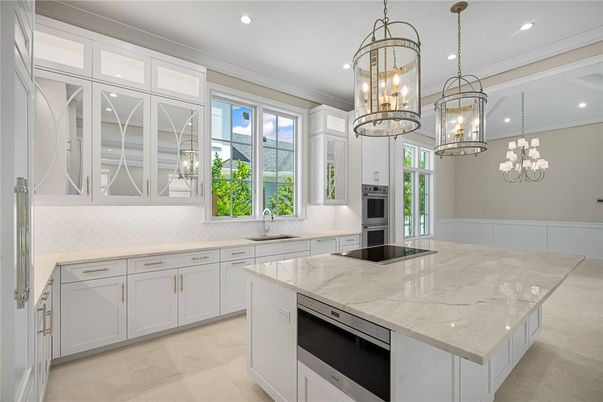 Interior, Kitchen, Pendant Lights, Recessed Lighting, Stainless Steel Appliances