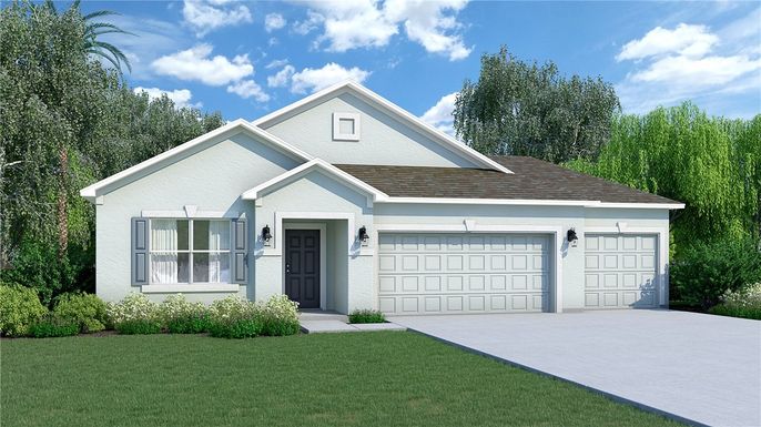 Attached, Exterior, Facade, Ranch