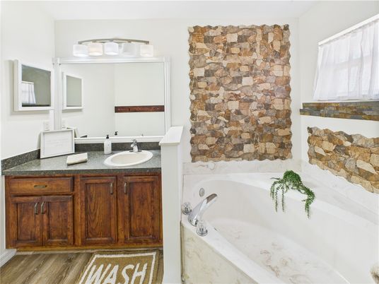 Bathroom, Interior, Wood Texture Flooring