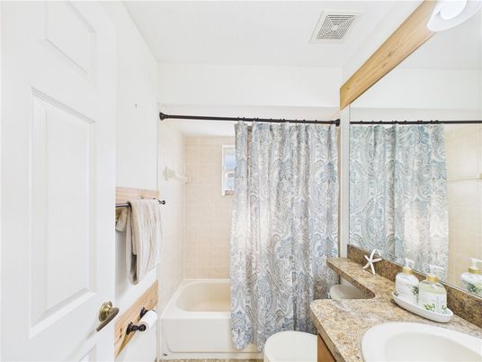 Bathroom, Interior, Wooden Beams