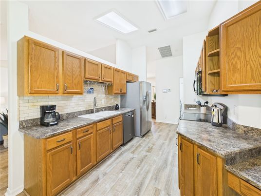 Interior, Kitchen, Wood Texture Flooring