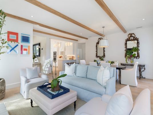 Dining room, Interior, Kitchen, Living room, Pendant Lights, Recessed Lighting, Wooden Beams, Wood Texture Flooring