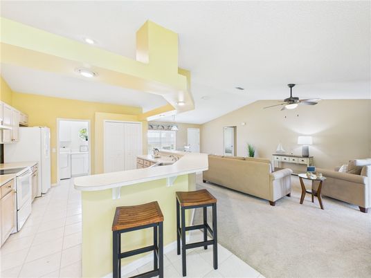 Interior, Kitchen, Living room, Recessed Lighting