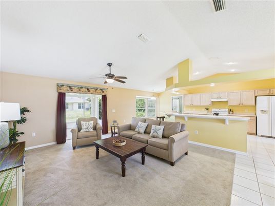 Interior, Kitchen, Living room, Recessed Lighting