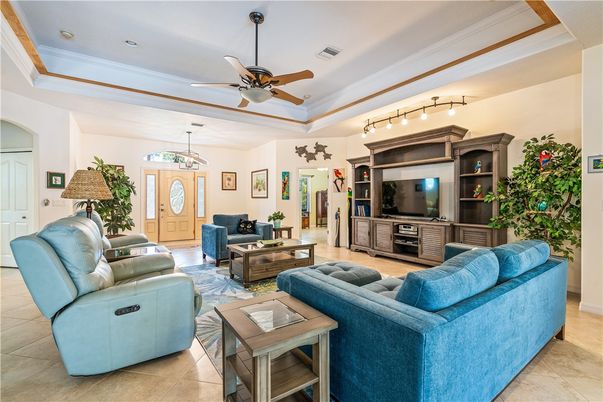 Interior, Living room, Recessed Lighting