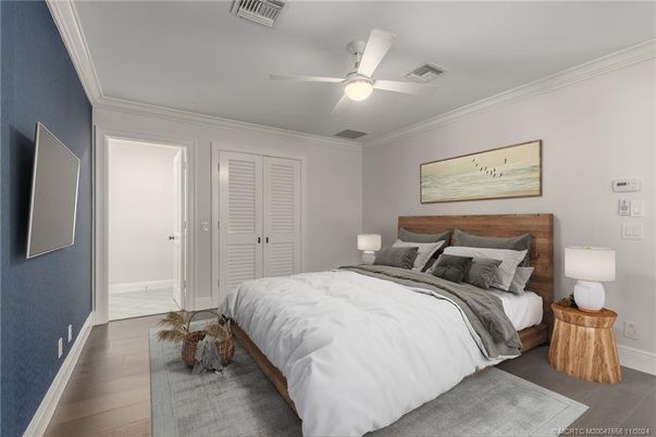 Bedroom, Interior, Wood Texture Flooring