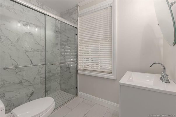Bathroom, Glass Shower, Interior, Marble Walls