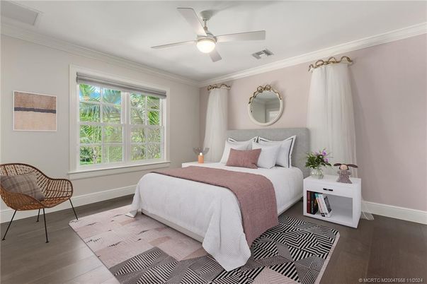 Bedroom, Interior, Wood Texture Flooring