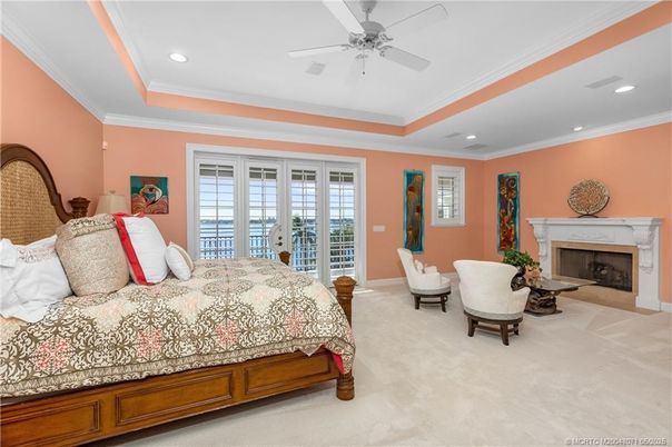 Bedroom, Fireplace, Interior, Recessed Lighting