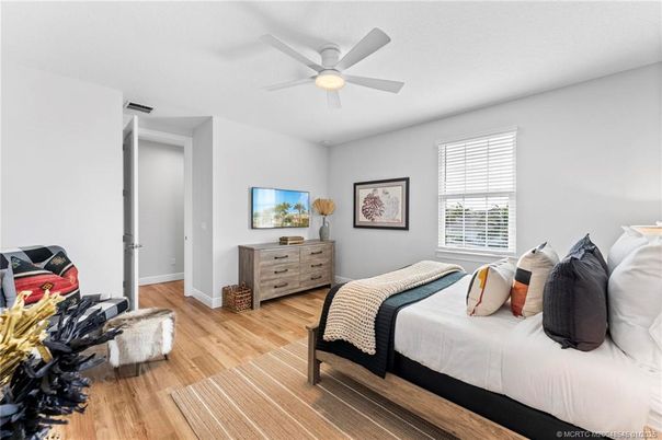 Bedroom, Interior, Wood Texture Flooring