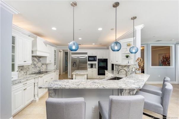 Interior, Kitchen, Pendant Lights, Recessed Lighting, Stainless Steel Appliances