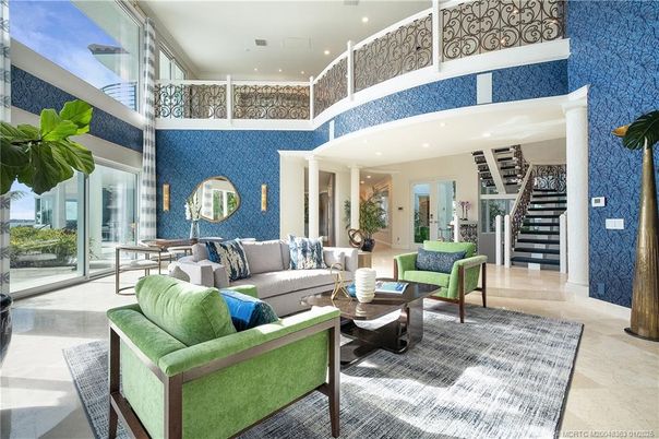 Interior, Living room, Recessed Lighting