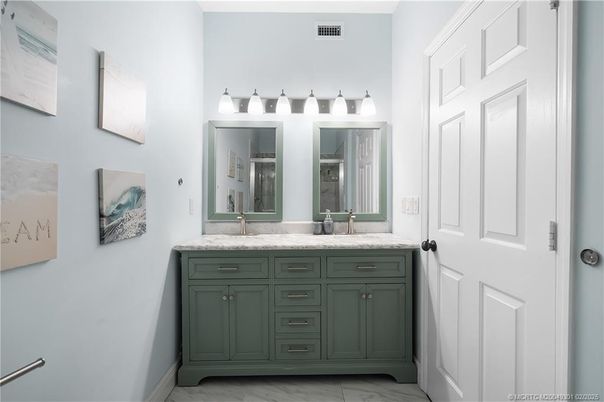 Bathroom, Dual Sink Vanities, Interior, Marble