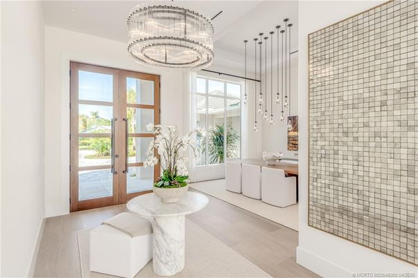 Chandelier, Interior, Living room, Pendant Lights, Wood Texture Flooring