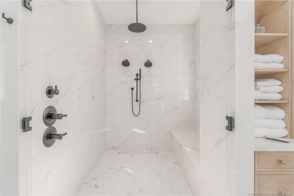 Bathroom, Interior, Marble Walls