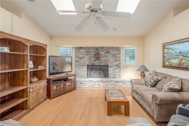 Fireplace, Interior, Living room, Stone Walls, Wood Texture Flooring