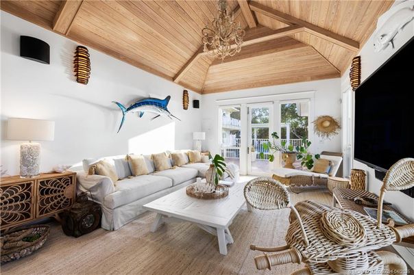 Chandelier, Interior, Living room, Wooden Beams, Wooden Ceilings, Wood Texture Flooring