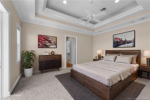 Bedroom, Interior, Recessed Lighting