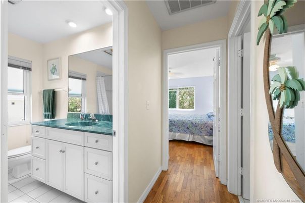 Bathroom, Bedroom, Interior, Recessed Lighting, Wood Texture Flooring