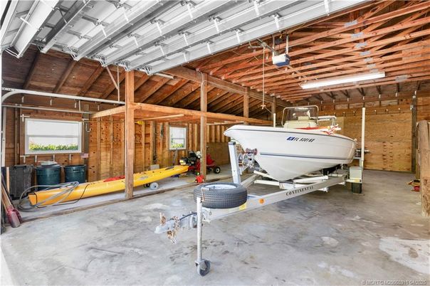 Garage, Interior, Wooden Beams, Wooden Ceilings, Wooden Walls