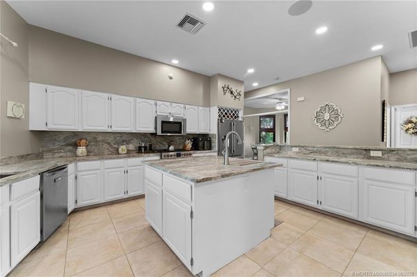 Interior, Kitchen, Recessed Lighting, Stainless Steel Appliances