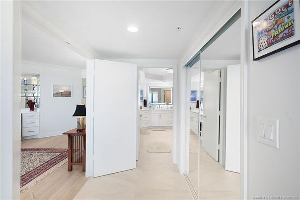 Bathroom, Interior, Recessed Lighting, Wood Texture Flooring