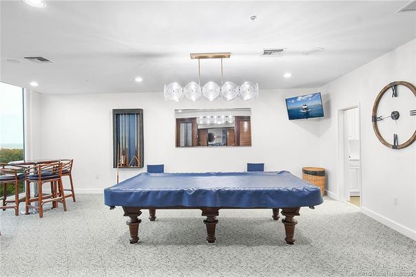 Billiard Table, Game Room, Interior, Pendant Lights, Recessed Lighting
